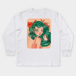 The Lark and the Lilies Kids Long Sleeve T-Shirt